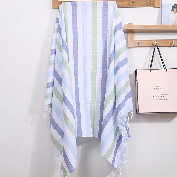 Fashion Design Cotton Jacquard Hammam Peshtemal Towel Blanket Throw Hamam Fouta