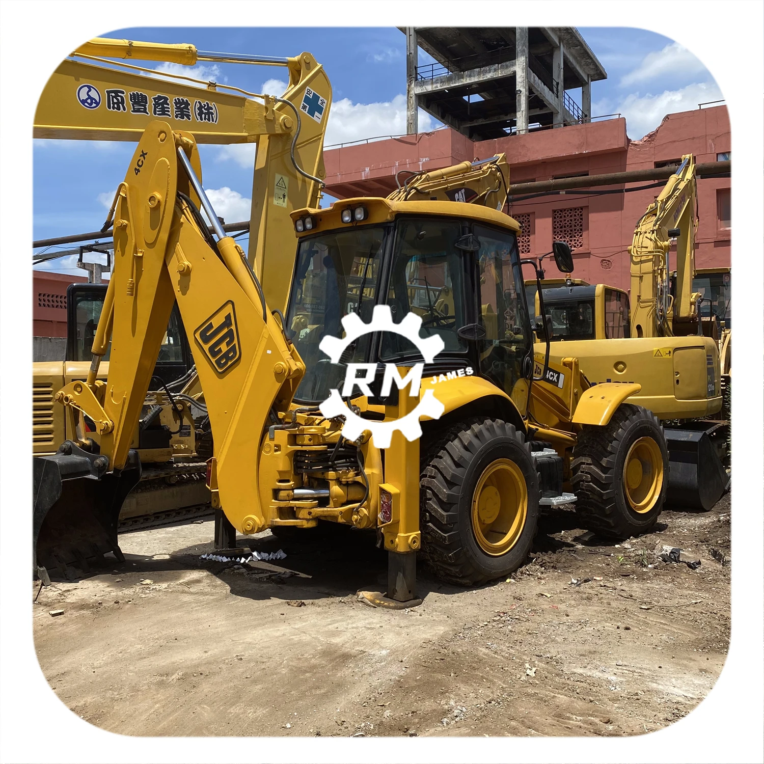 Used JCB Backhoe Loader JCB Secondhand JCB4CX Wheel 8TON Used Backhoe Excavator Loader JCB3CX JCB4CX Construction Machinery