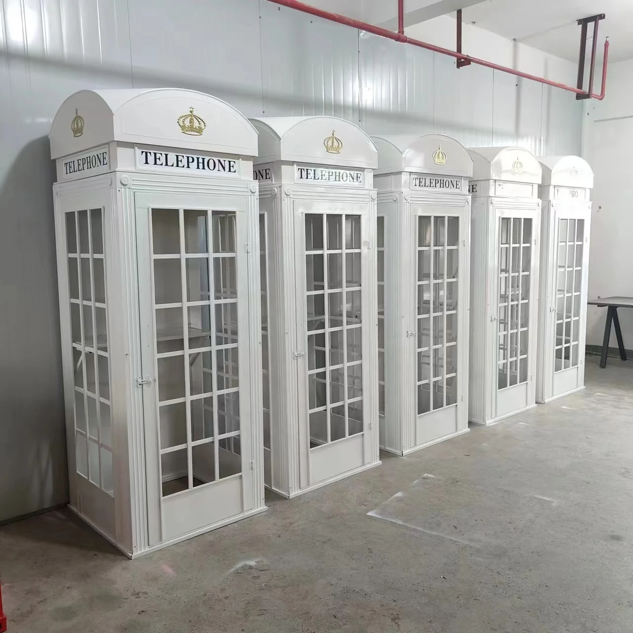 White Telephone Booth Wedding Decor with Artificial Flowers Audio Guestbook phone wedding phone  Booth
