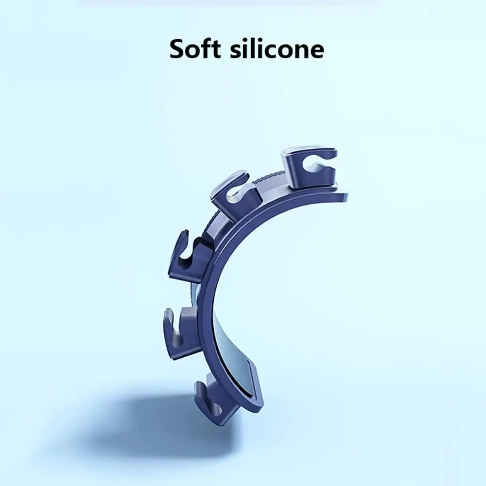 Desktop Multipurpose Cord Keeper 5 Clips for 3 in 1 Cables Sticks Wood Marble Metal Glass Cord Management Magnetic Cable Holder