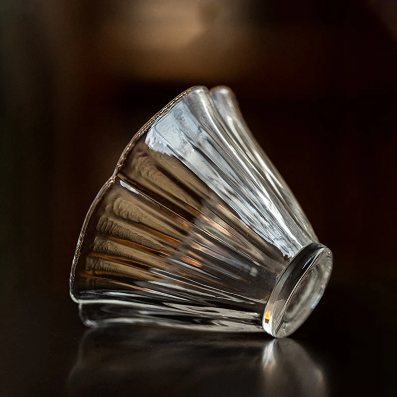 45ML Handmade High Borosilicate Glass Gongfu Tea Cup Mini Transparent Heat-resistant Lique Sake Cups Party Restaurant Drinkware