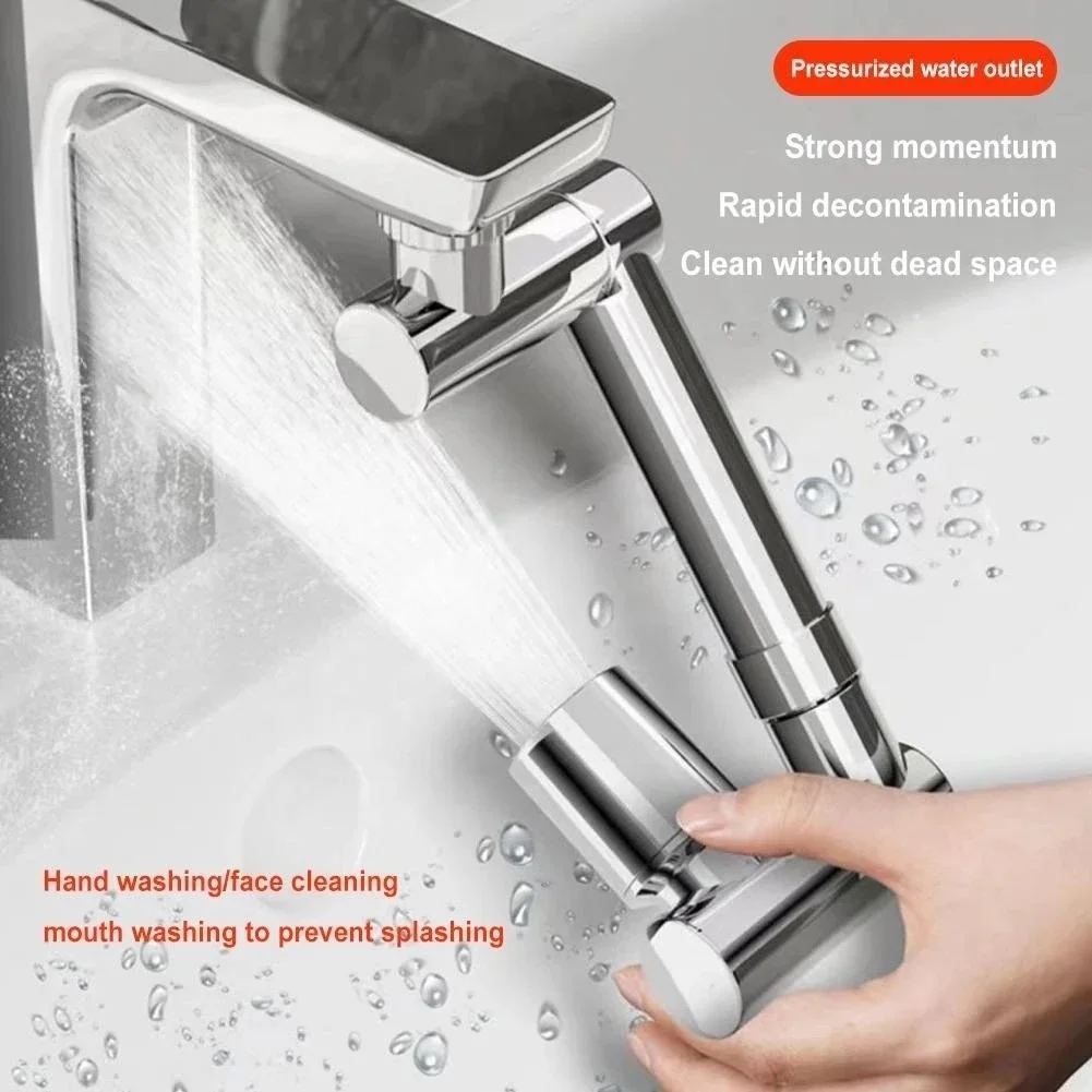 adjustable bathroom 1080 full rotating universal metal faucet tap extender faucet aerator aluminium for kitchen and bathroom sin