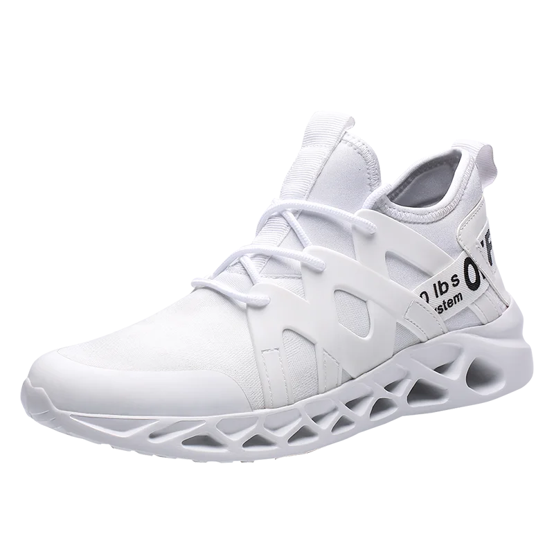 
Wholesale Fashion OEM Lace up woven breathable TPU Elastic Outsole Running Man Sport Shoes Men Running Casual Sneakers 