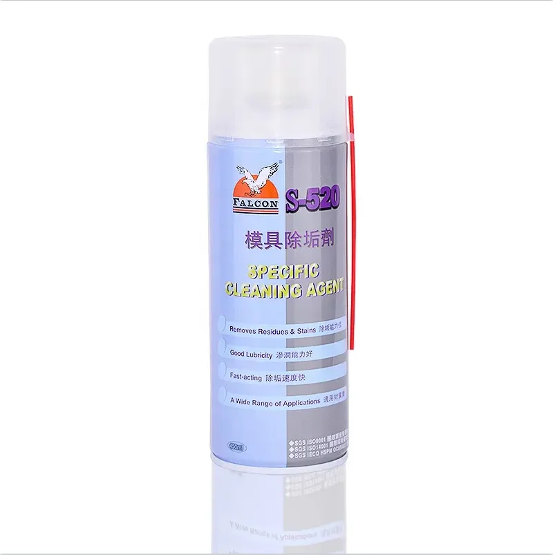 S-520 Strong descaling agent of mould  industry mould cleaning aerosol residue stain cleaning 450m  rust remover for molds