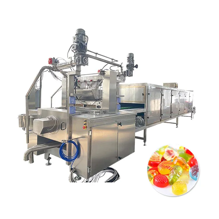 Automatic sugar syrup small candy chocolate candy dispenser hard lollipop gummy bear making machine