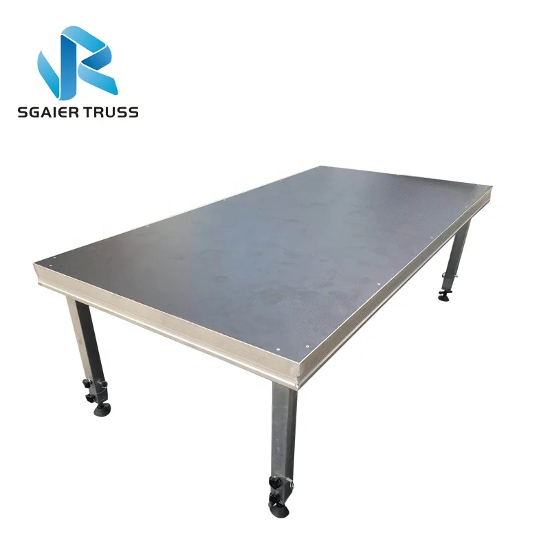 Show Stage Portable Truss Display  Folding Stage Support OEM Aluminum Stage Mobile Outdoor Platform