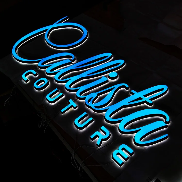 3d Reverse channel letter making mini letter sign for company logo sign