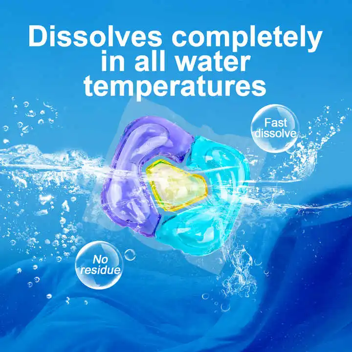 wholesale OEM Clean fragrance laundry gel 3in1 Capsules Liquid Laundry detergent Pod Detergent capsules