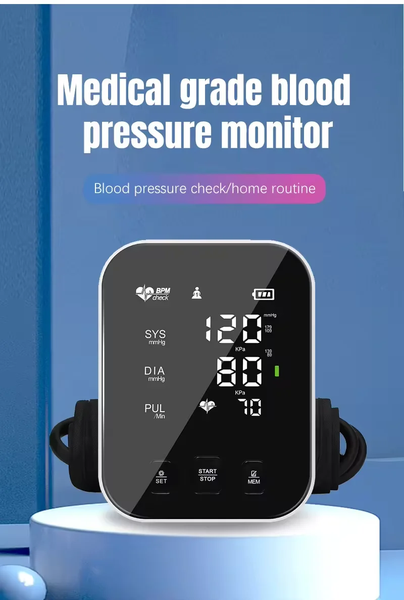 Electronic tensiometer digital BP monitor automatic Blood Pressure Monitor Machine