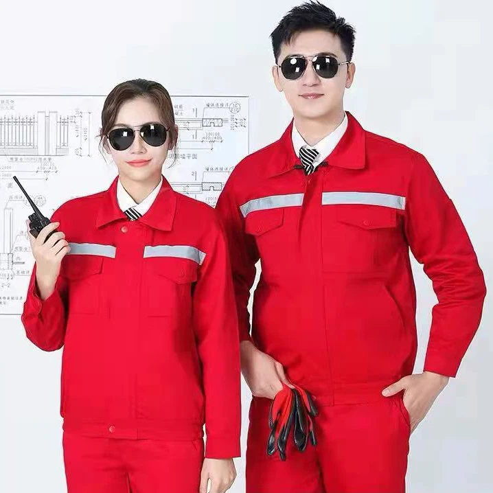 Custom industrial factory worker welding work suit mechanic worker uniform
