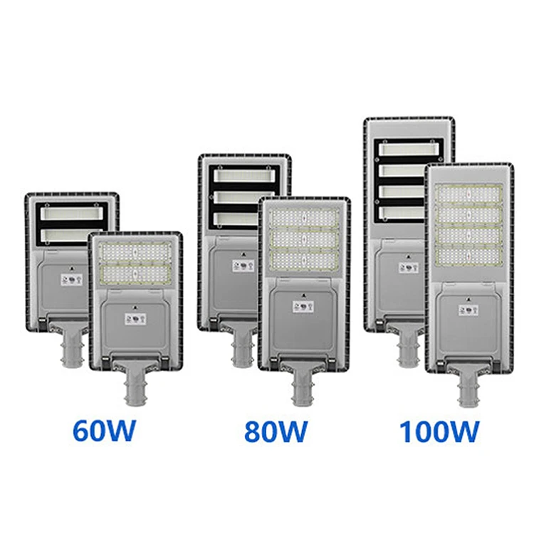 Anern high configuration integrated 80w all in one solar street light with camera