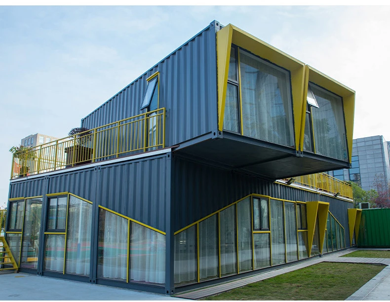 Four Season Solarium Aluminum Glass Container Prefab Houses For Outside