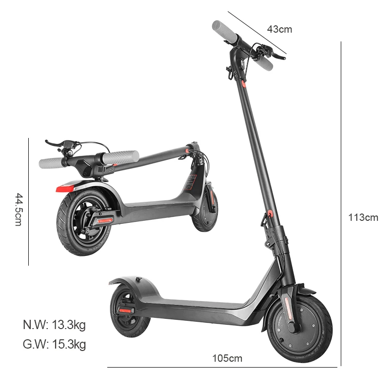 EU warehouse dropshipping 8.5 inch 36V 10Ah 350W foldable off road adult electric e scooter