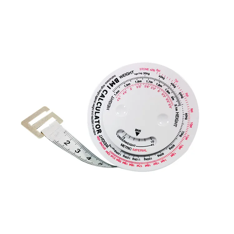 MI Body Mass Index Measuring Tool for Diet Weight Loss,150cm Retractable BMI Tape Measure Calculator