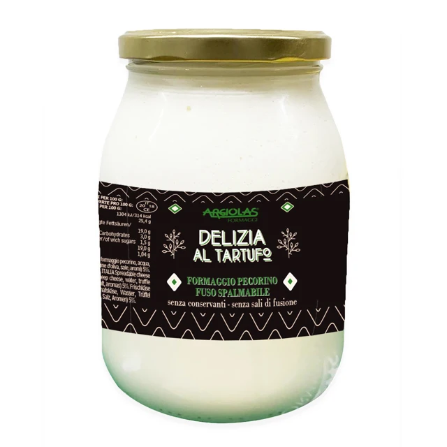 Italian Spreadable cheese with truffle - Delizia al tartufo