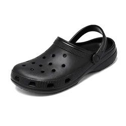 Custom logo high quality low MOQ thick sole unisex classic design sports lightweight beach men women clog shoes sandal slippers