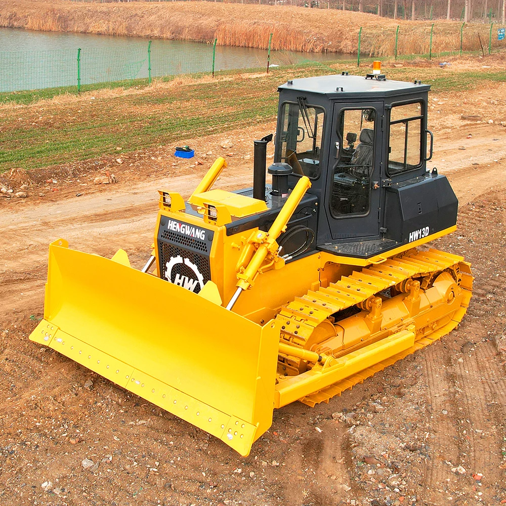 Chinese mini bull dozer HW16D Crawler agricultural bulldozer machine with ripper
