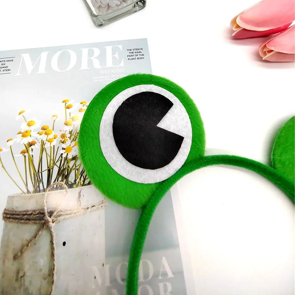 Cartoon big eyes frog headbands cute animal hair band stage performance holiday dress up headband hair accessories wholesale