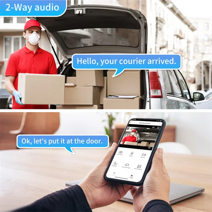 Apartments Door Bell Ringer Chime Receiver Convenient Wireless Network smart Doorbells Microphone System