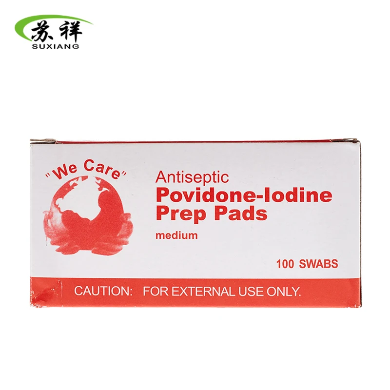 Disposable Antiseptic Custom Design Povidone Iodine Prep Pads