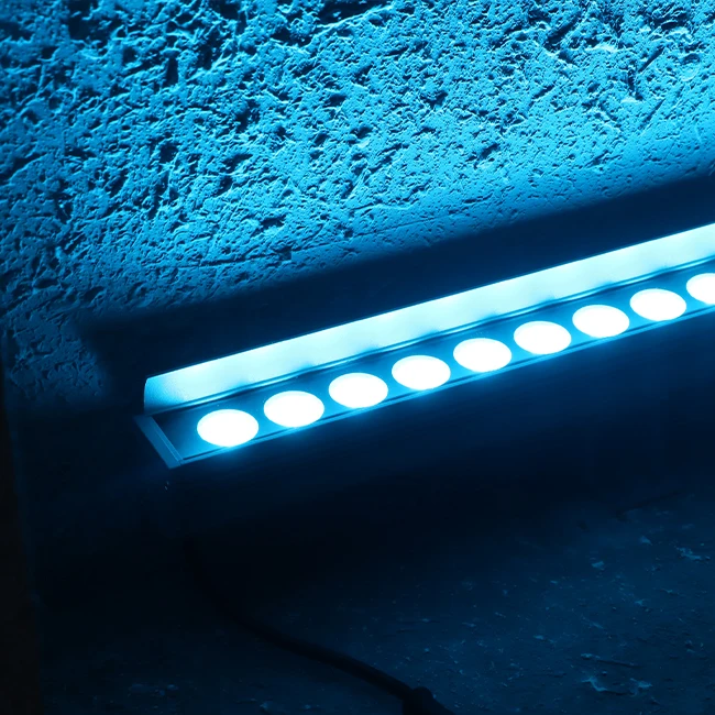 Outdoor wall washer rgbw landscape spotlight IP65 waterproof beam angle 15 degree 18w 24w 36w wall washer light