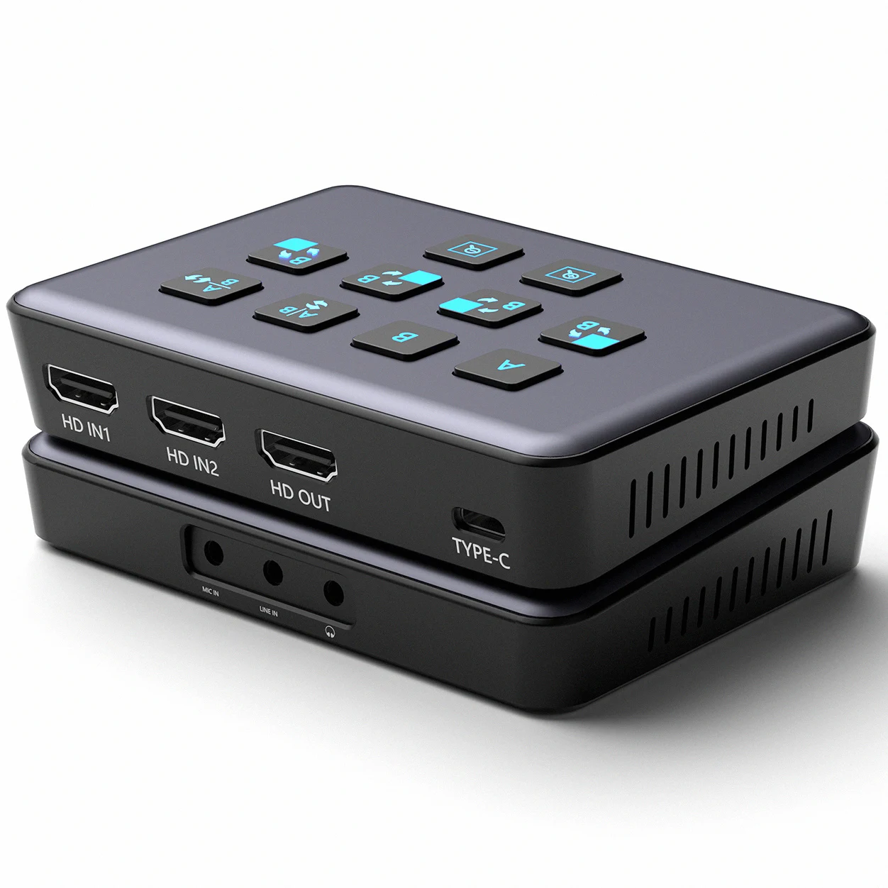 2 канала HDMI USB 3 0 карта захвата Видео PIP PBP оборудование устройство видео с петлевым переключателем микшера для потоковой передачи