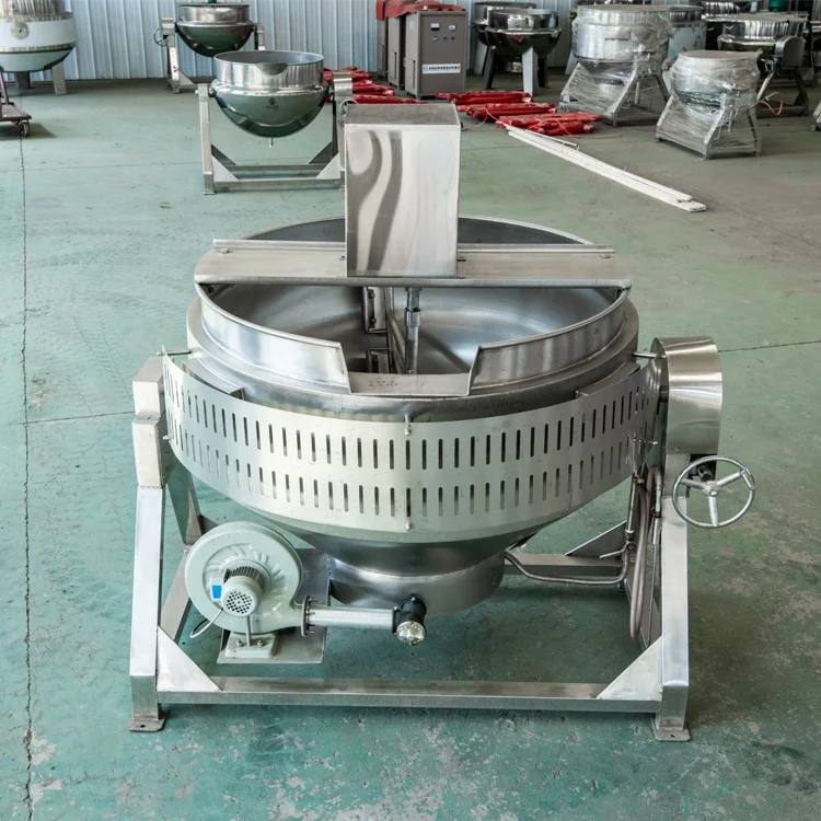 
Industrial 100l gas heated jacket kettle 