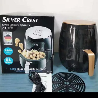 FACTORY Customized 1400W 6L High-capacity Multi Functional Air Fryer Pot German Dual Digital Power Smart Air Fryers