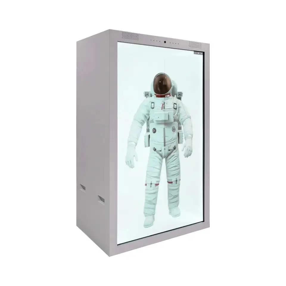 21.5,32,43,49,55 inch holobox 3d holographic projector 3d hologram box lcd transparent touch screen showcase