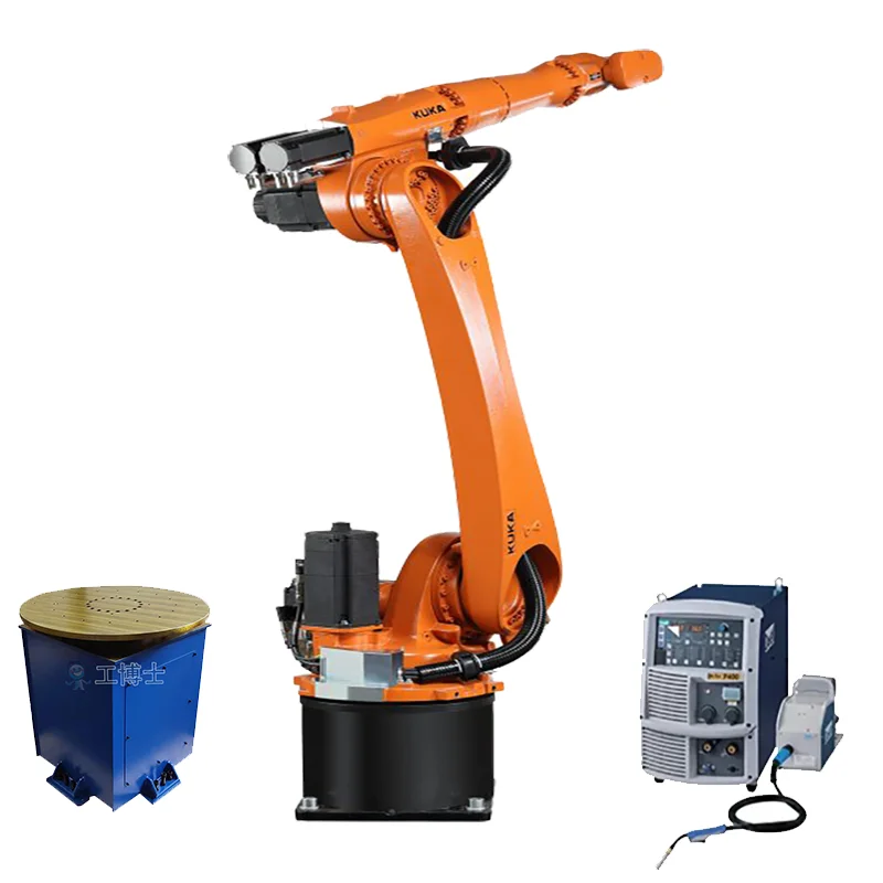 Промышленное автоматическое оборудование сварочный робот KUKA KR16 R1610-2 рука OEM с CM350 сварочный аппарат и позиционер на складе