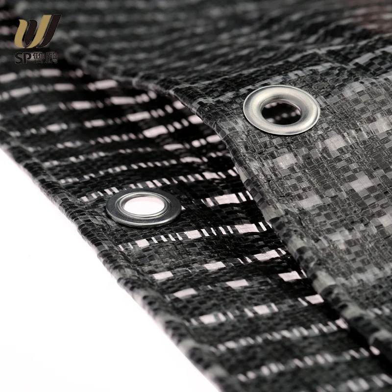 УФ-покрытие под заказ антивозрастной черно-белый полупрозрачный рулон брезента из полиэтилена для сельскохозяйственных теплиц или цветочных домиков