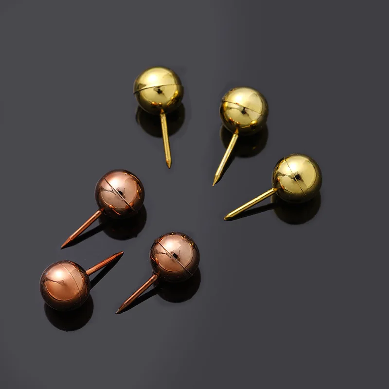 Factory Direct Sale Rose Gold Plated Earth Nail Gold Push Pins Thumb Tacks INS Wind Photo Wall Press Nail