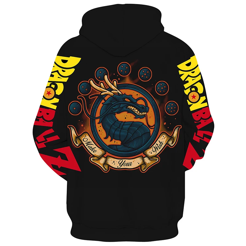 New autumn and winter models Fashion DBZ 3D Digital Printing Son Goku Anime clothes Hoodie Unisex Streetwear Casual Pullover