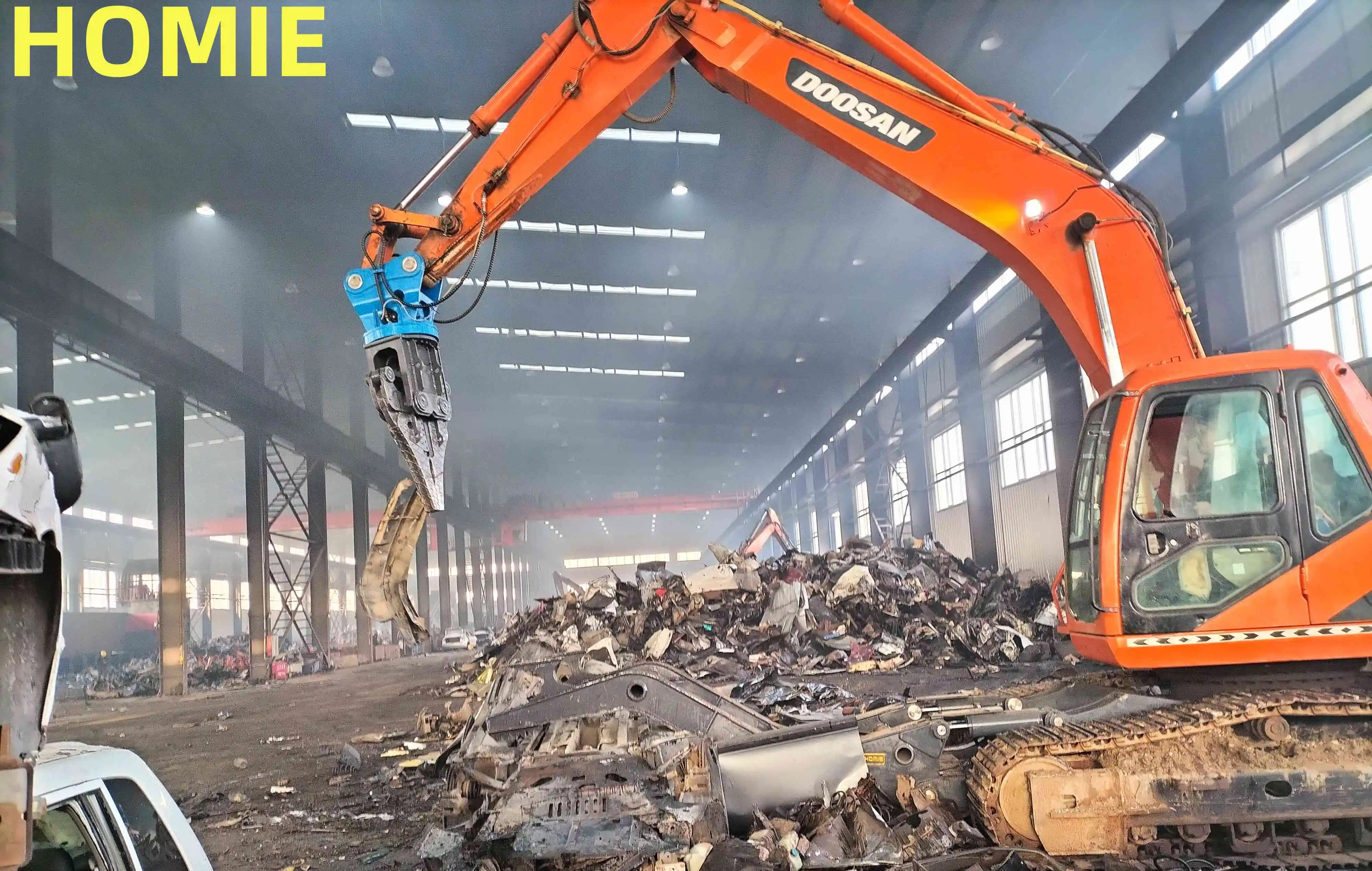 2024 Powerful Car Scrapping Shears, High-Quality Car Demolition Shear for 14ton Excavator