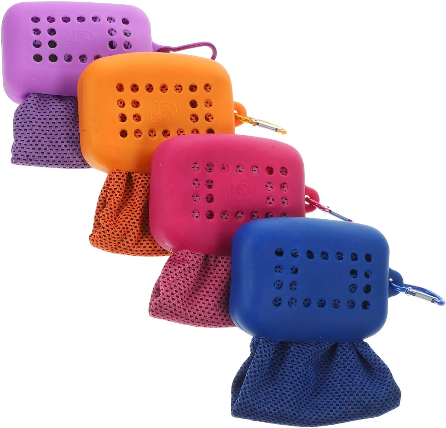 Sublimation instant cooling ice sport chill towel RPET sports microfiber logo custom cooling towels with silicone case for gym