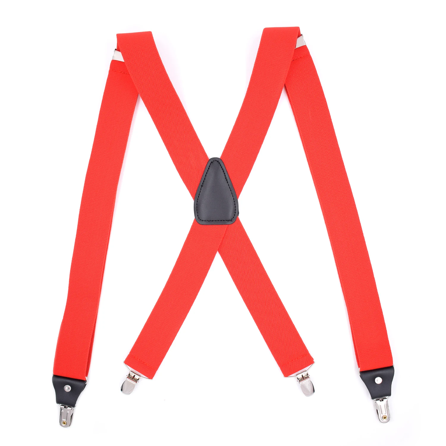 Hot Sale Fashion X Back Suspenders With Microfiber Leather fittings Underpants Suspenders