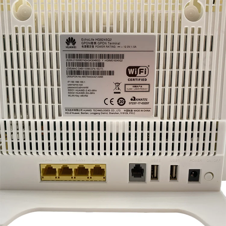 Huawei Hg8245q2 2.4g/5g Wifi Gpon Ont Modem Huawei Hg8245q2 2pots 4ge Dual Band Wifi Usb Ont