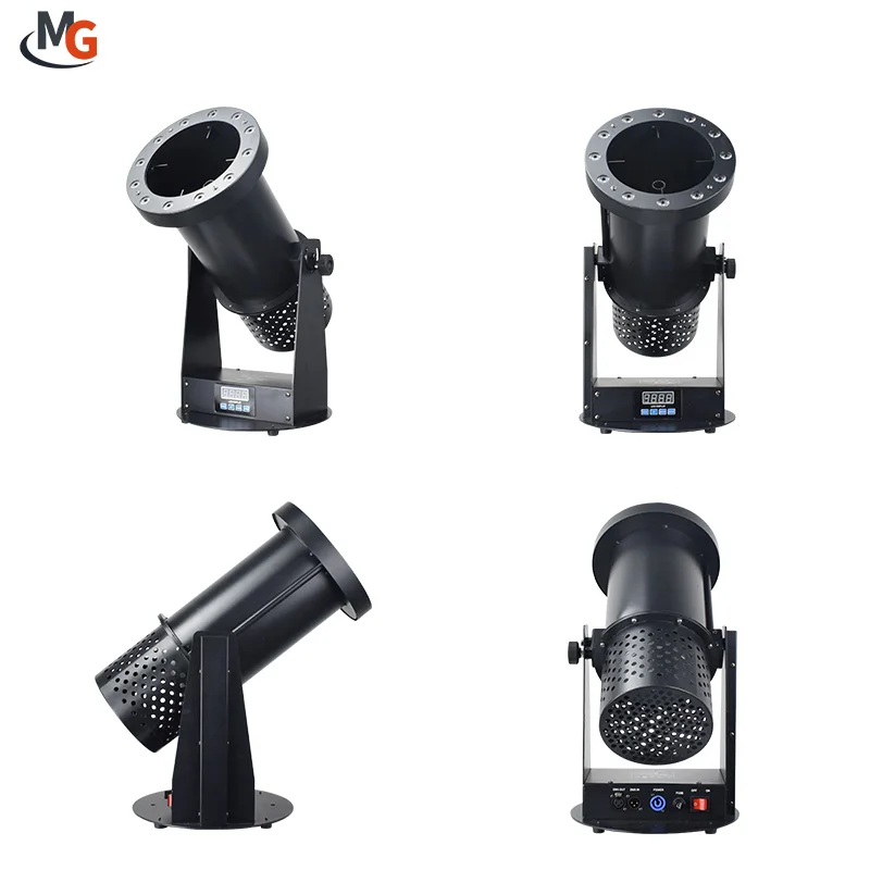1200W DMX Control Adjustable Direction 12pcs RGB LED Confetti Cannon Machine