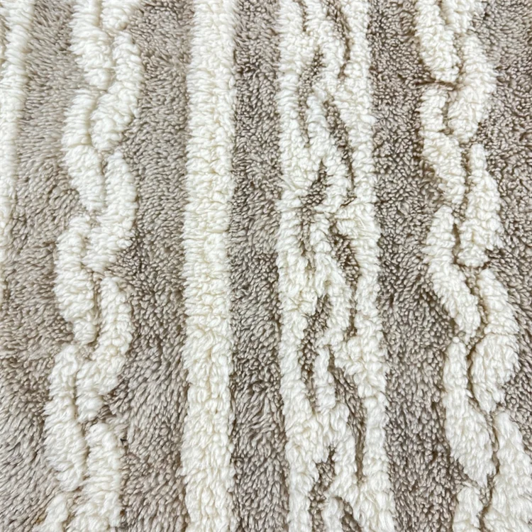 Winter thick sherpa fleece fabrics jacquard fabric for importers