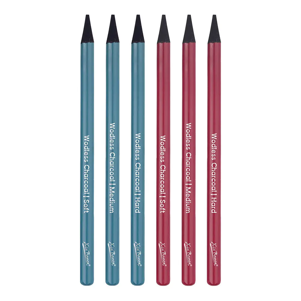 Xin Bowen New Design 3 Pcs Sketch Pencil Set Safe Non-toxic Carbon Graphite Pencils Art Supplies For Sketch
