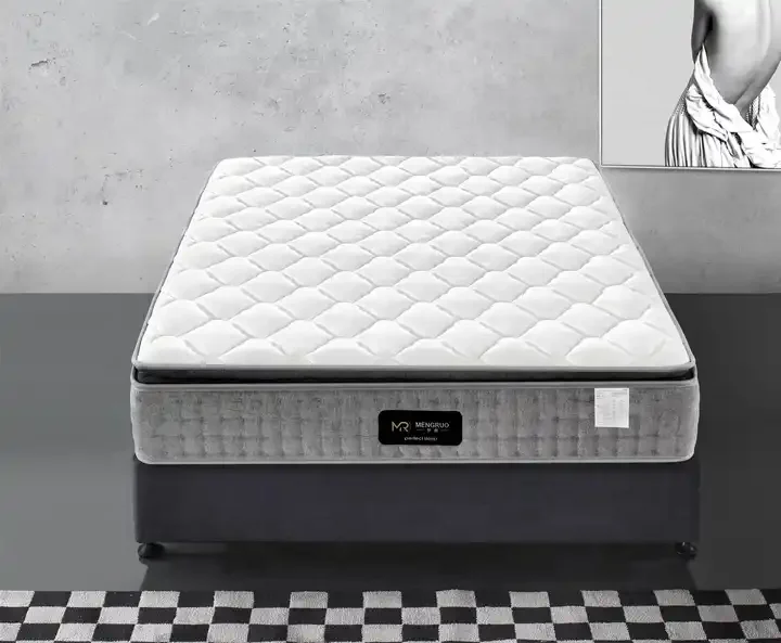 Wholesale luxury quality hotel furniture mattresses roll up pocketed king queen size memory foam pocket spring mattress in a box