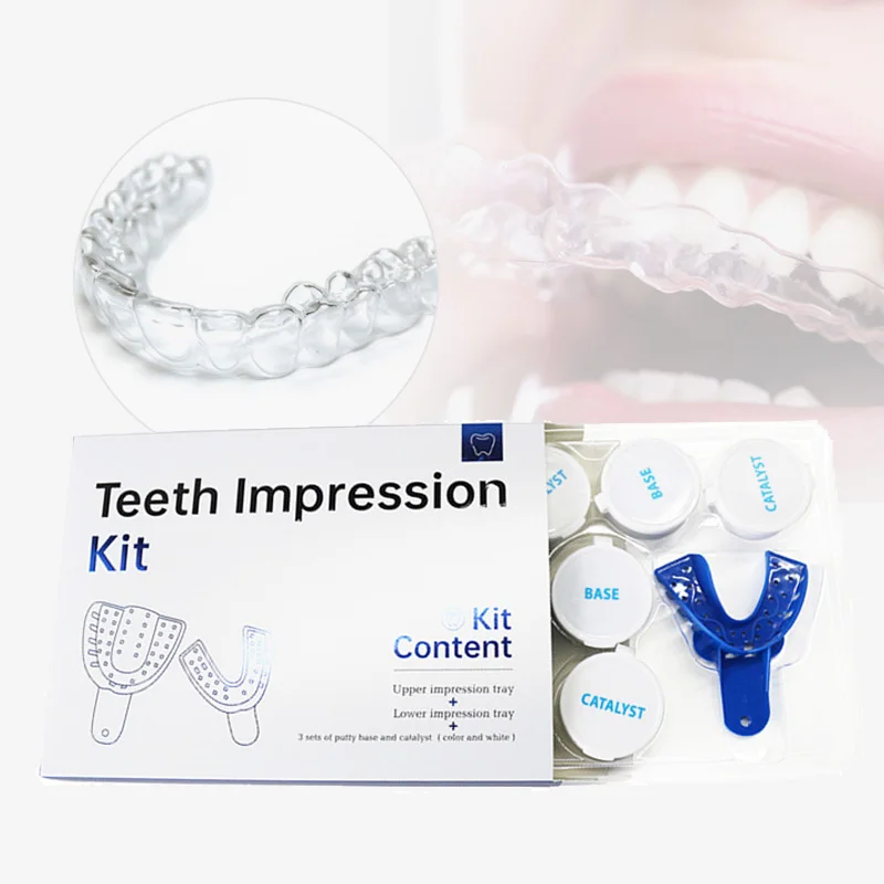 2024 Making Teeth Veneers Teeth Mold Kit Silicone Alginate Dental Impression Material Putty Dental Impression Kit With Trays