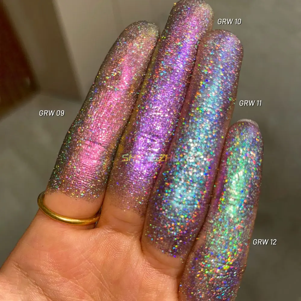 Sheng Zhu new arrival eyeshadow duochrome chameleon holographic cosmetic makeup pigment powder GRW series loose powder