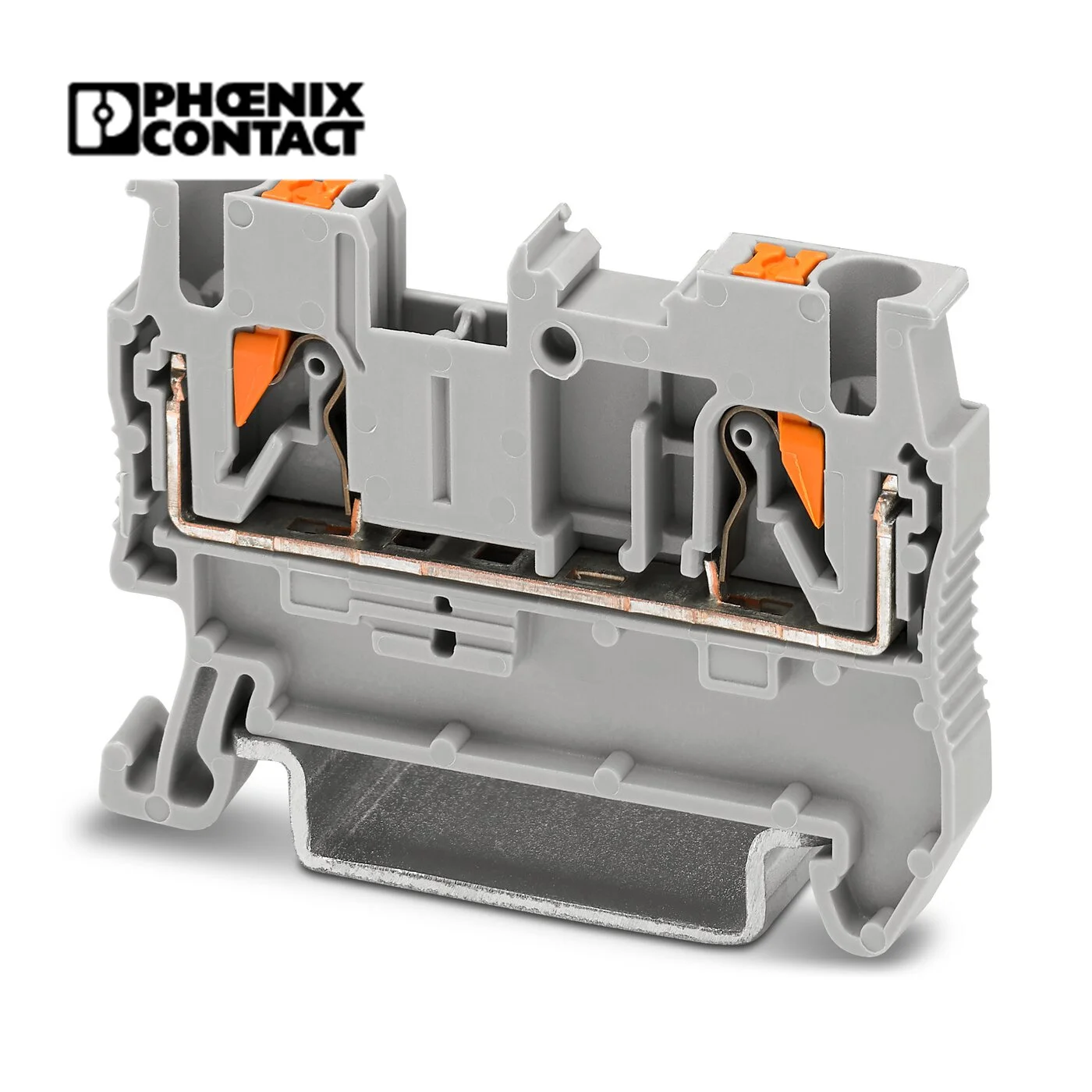 PT 2.5 Phoenix Feed Through Push In Terminal Blocks / High Quality Din Rail Terminal Blocks