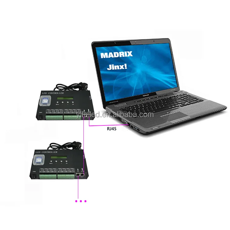 Quick Delivery Ethernet Connect RGB RGBW DMX Online Artnet SPI H807SA Controller LED Pixel Light Large Project