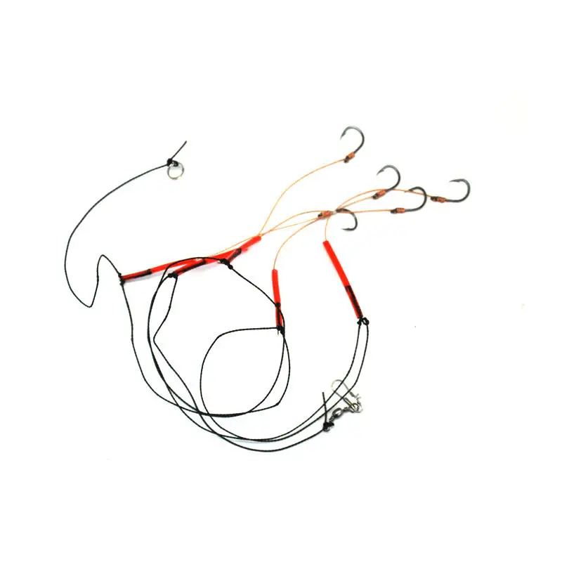 Fishhooks Stainless Steel Rigs Swivel Fishing Tackle Lures Pesca Baits Single Hook Combination 5 Hooks