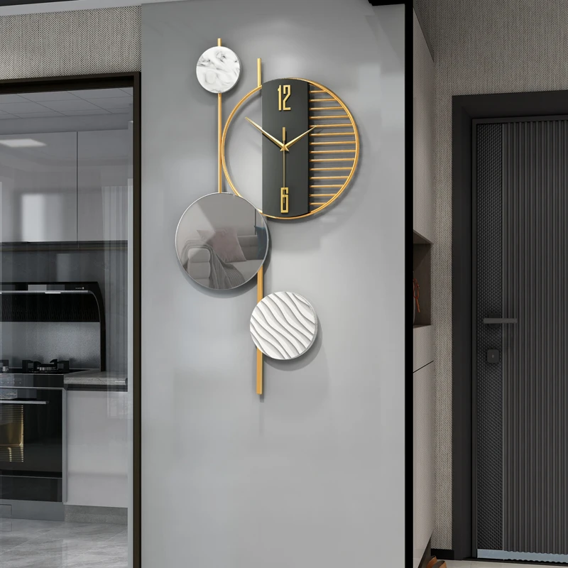 OEM/ODM Custom Metal MDF Wall Clock Logo Fashion Creative Home Office Wall Clock Decor