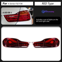 Taillights For F32 F82 M4 GTS OLED Type Tail Light Rear Lamp LED DRL Running Signal Brake Reversing Parking Lighthouse Facelift
