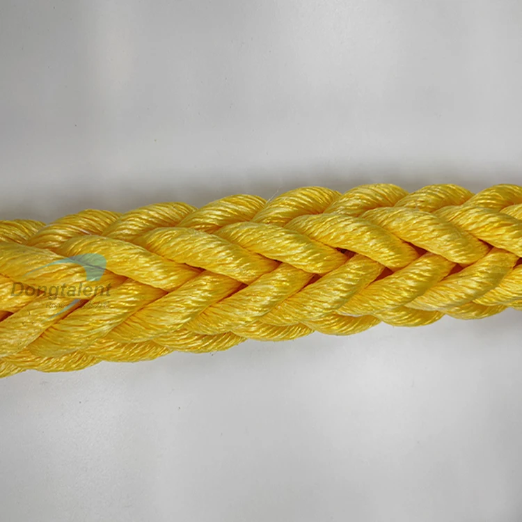 Высокопрочный кабель UHMWPE белый и желтый для судостроения портовых перевозок