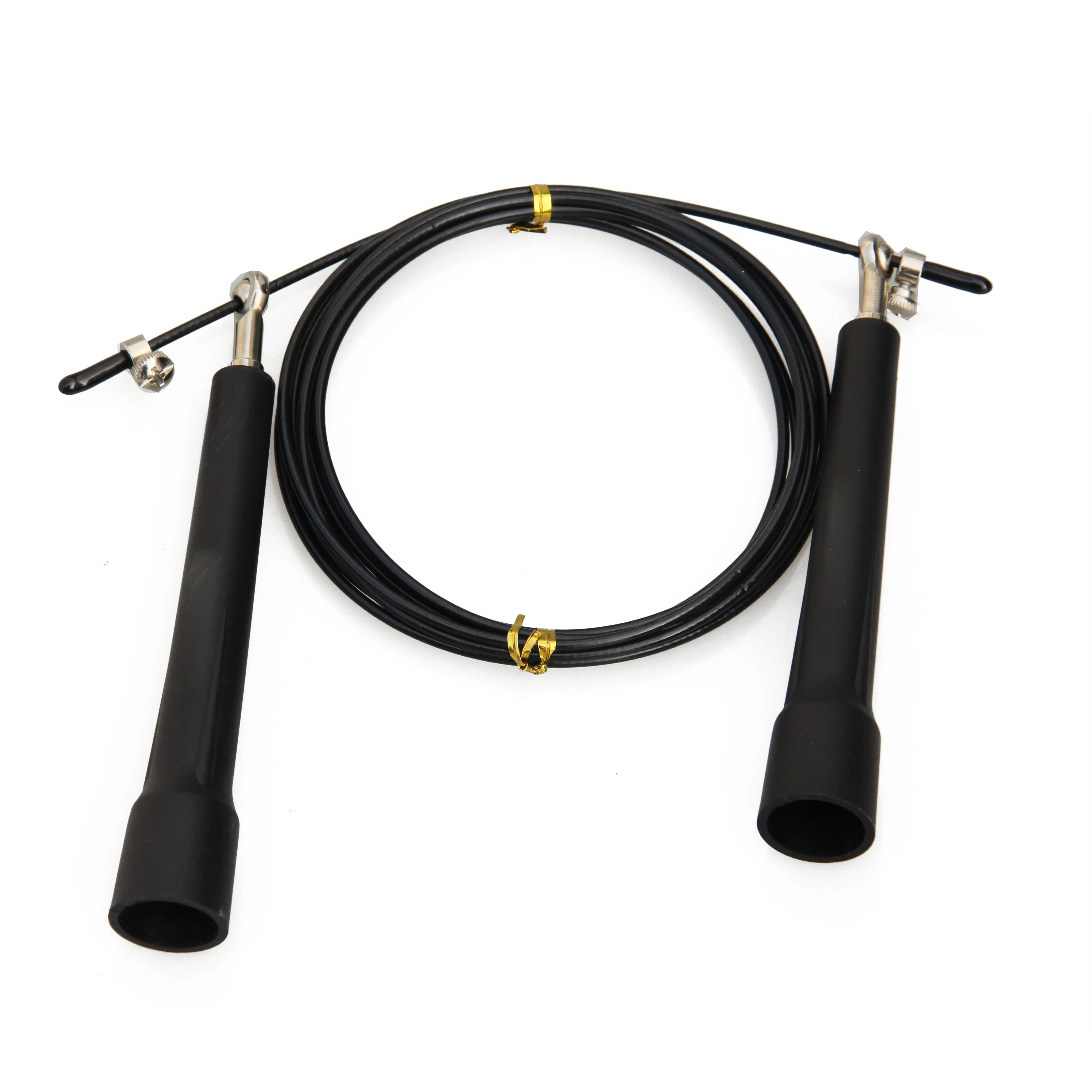 Professional wholesale heavy duty adjustable bearing springseil movement weighted speed pvc steel wire skipping rope